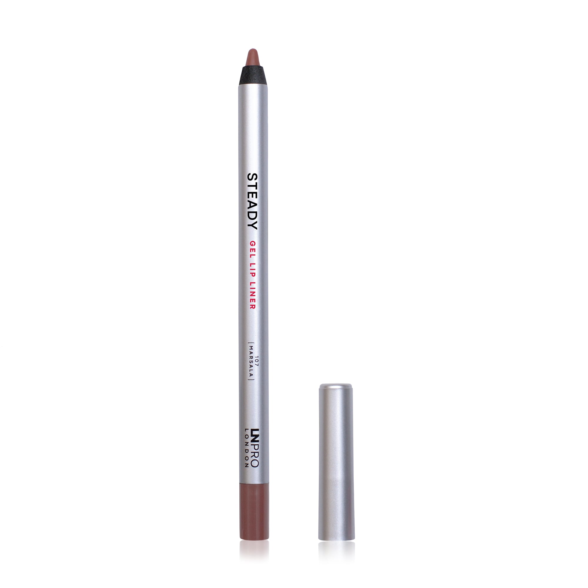 Гелевий олівець для губ LN Pro Steady Gel Lipliner 107 Marsala, 3.6 г